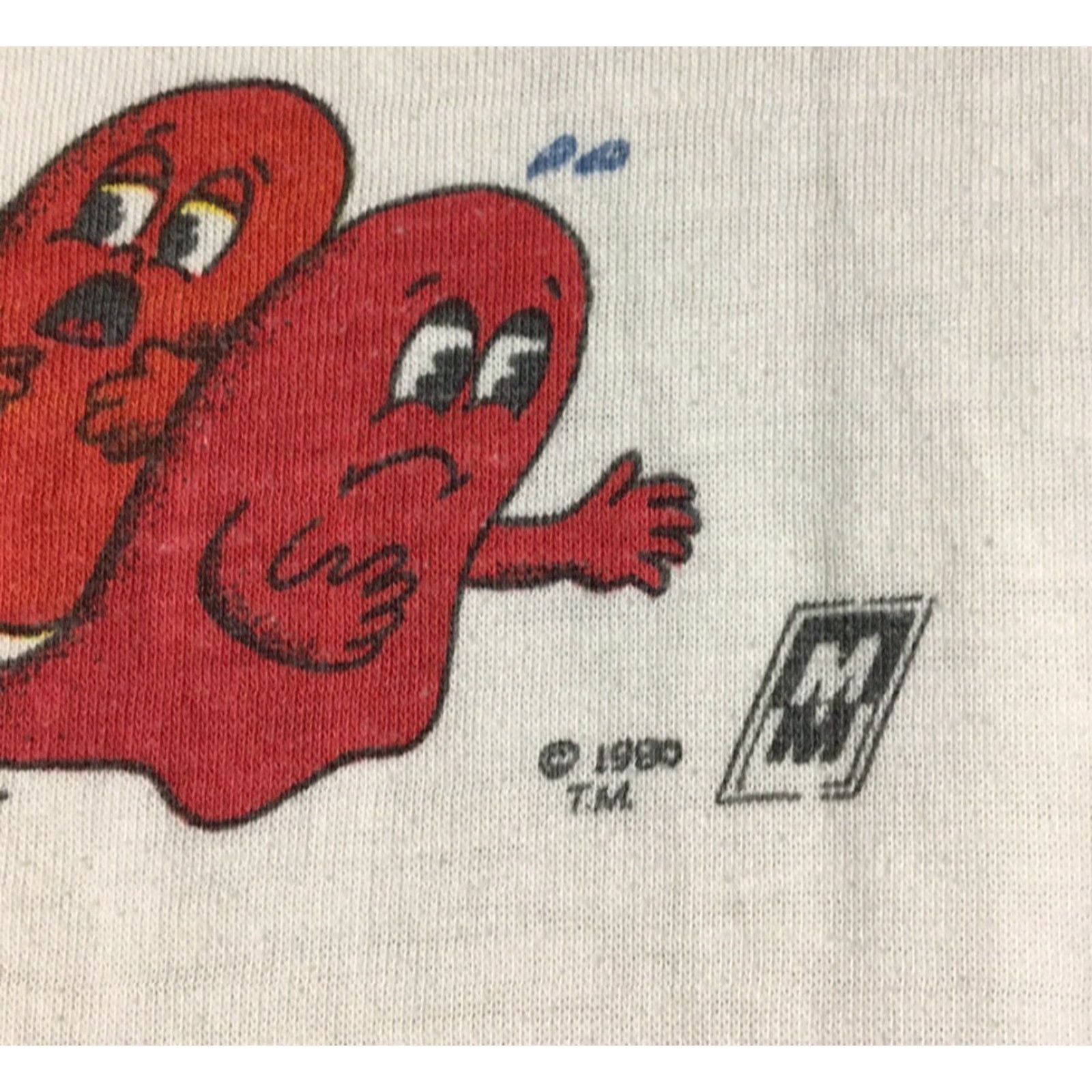 Vintage VINTAGE Pac-Man Raglan Shirt M Red 80s 90s Retro Cartoon Nintendo Atari Space Video Game Theme Mens Size US M / EU 48-50 / 2 - 3 Thumbnail