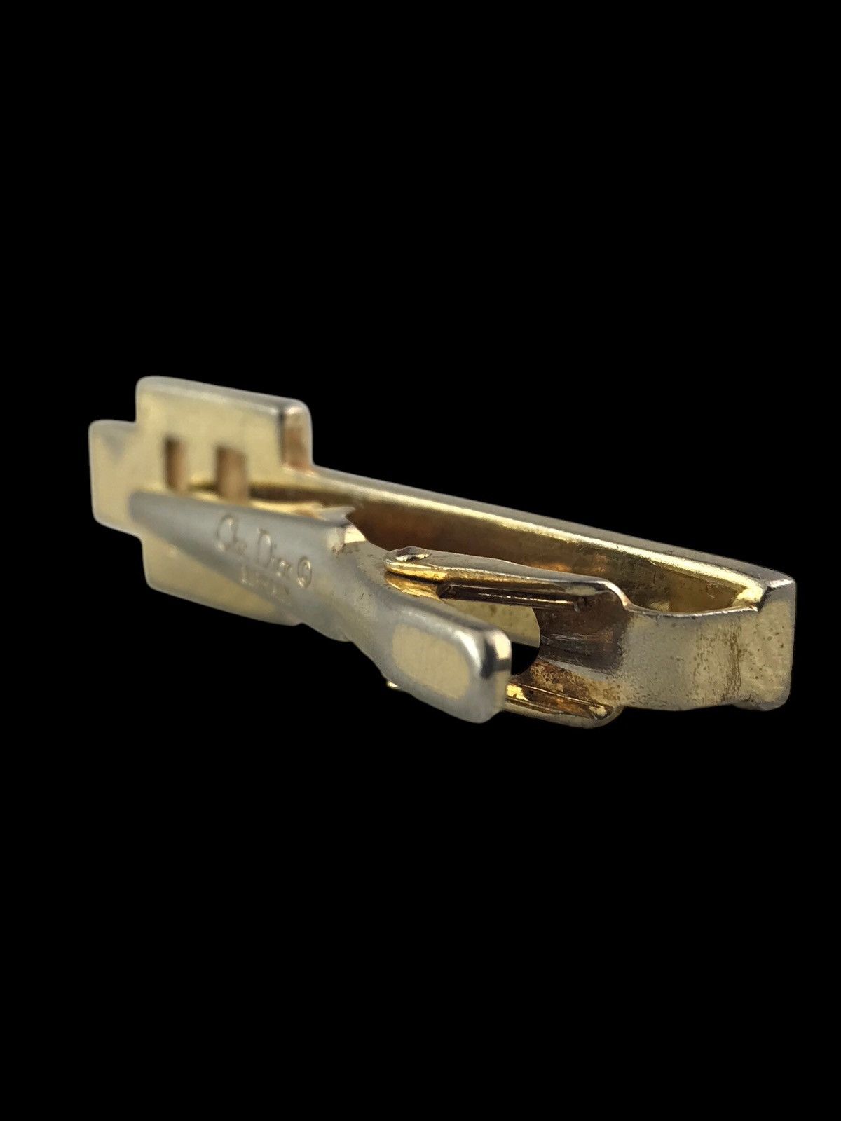 Christian Dior Monsieur VINTAGE CHRISTIAN DIOR STRIPED TIE-CLIPS MADE IN GERMANY Size ONE SIZE - 7 Thumbnail