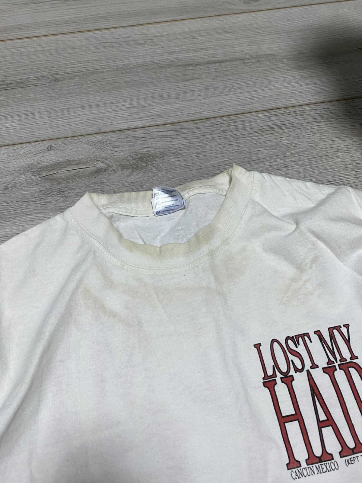 Vintage Lost my hair kept the big dick vintage tee cancun mexico Size US L / EU 52-54 / 3 - 9 Thumbnail