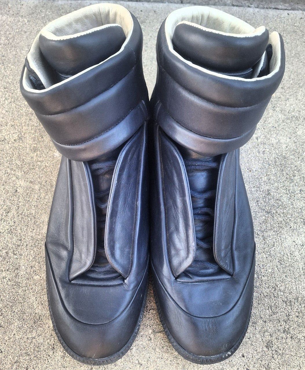 Maison Margiela Maison Margiela Future High Top Navy Leather Sneakers Size US 12.5 / EU 45-46 - 1 Thumbnail