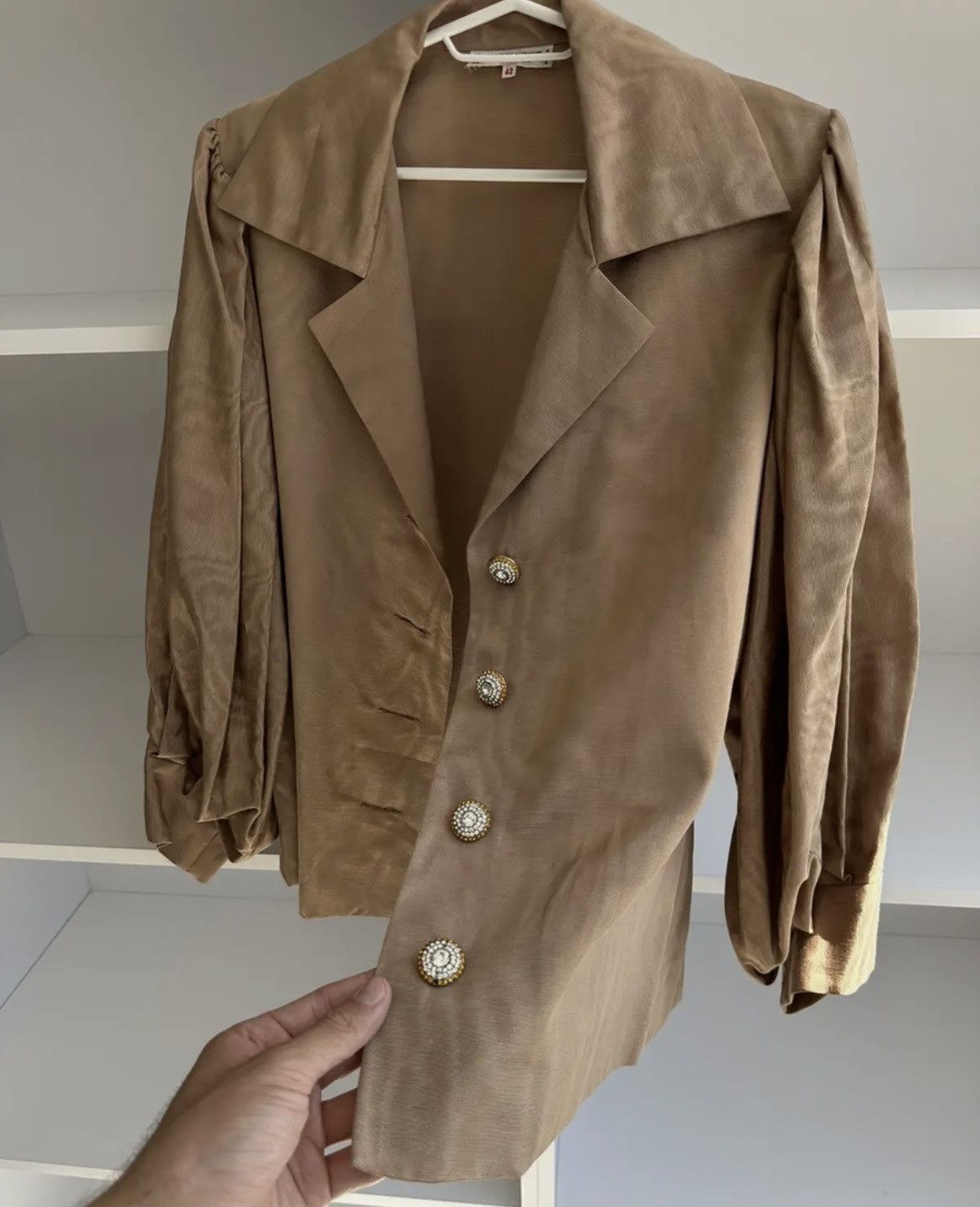 Yves Saint Laurent Vintage Saint Laurent Paris Rive Gauche Blazer 80s Jacket Size M / US 6-8 / IT 42-44 - 3 Thumbnail