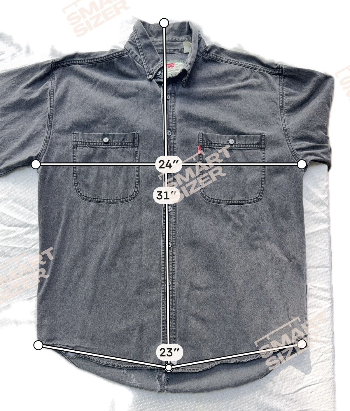 Levi's [3Q 94] Vintage Levi’s 60507-1061 Distressed Button Shirt L Size US L / EU 52-54 / 3 - 6 Thumbnail