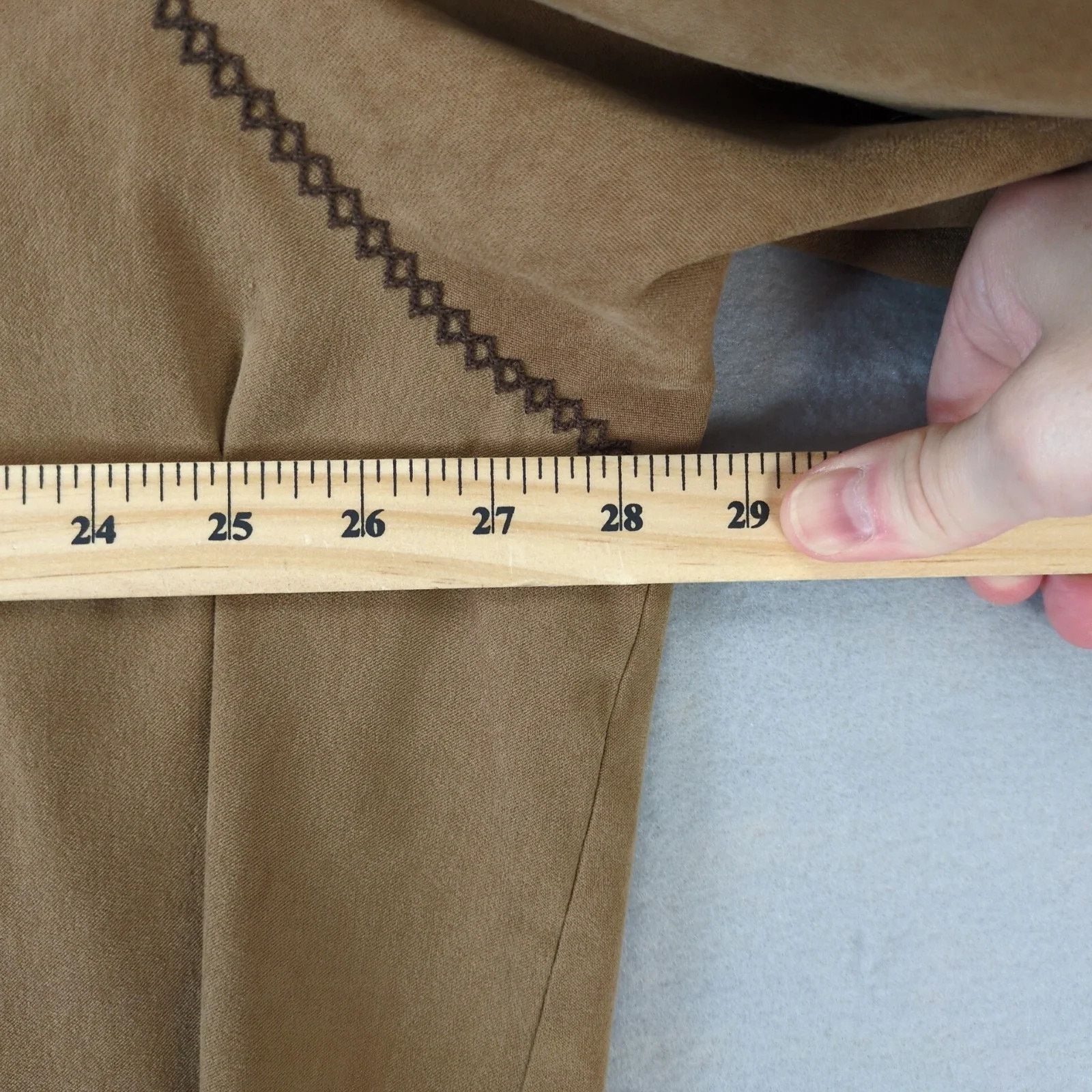 Other Kim Rogers Brown Microsuede Button Up Shirt Women's Plus 3X Size 3XL / US 20-22 - 5 Thumbnail