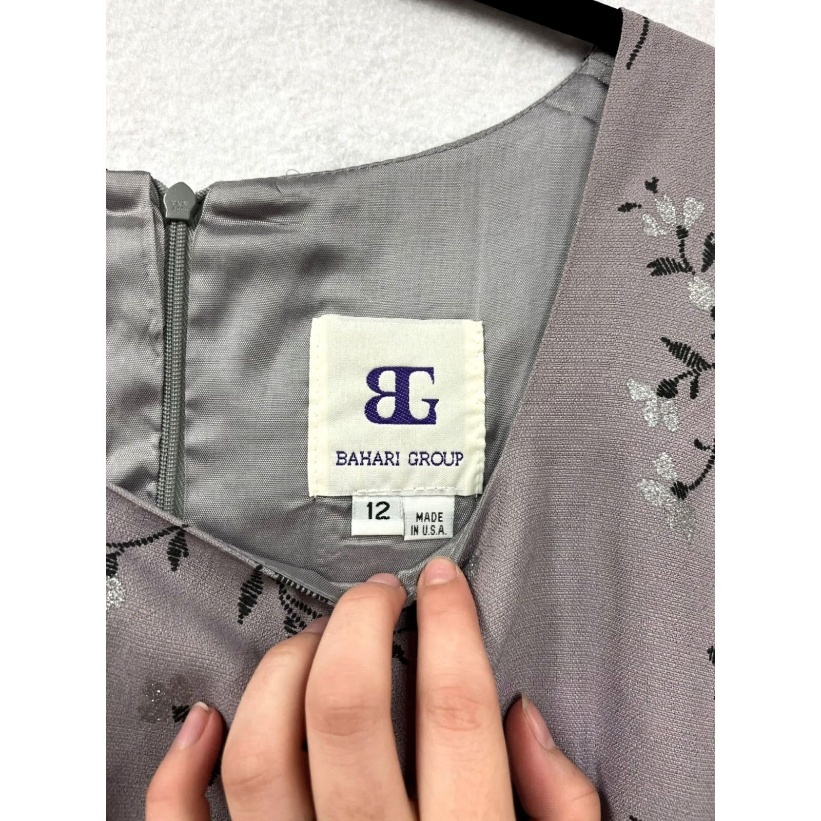 Vintage VINTAGE Bahrain Group Outfit 4Pc Women 12 Lavender Floral Embroidery Dress Pants Top Coat Women’s Mens Size US 12 / IT 42 - 7 Thumbnail