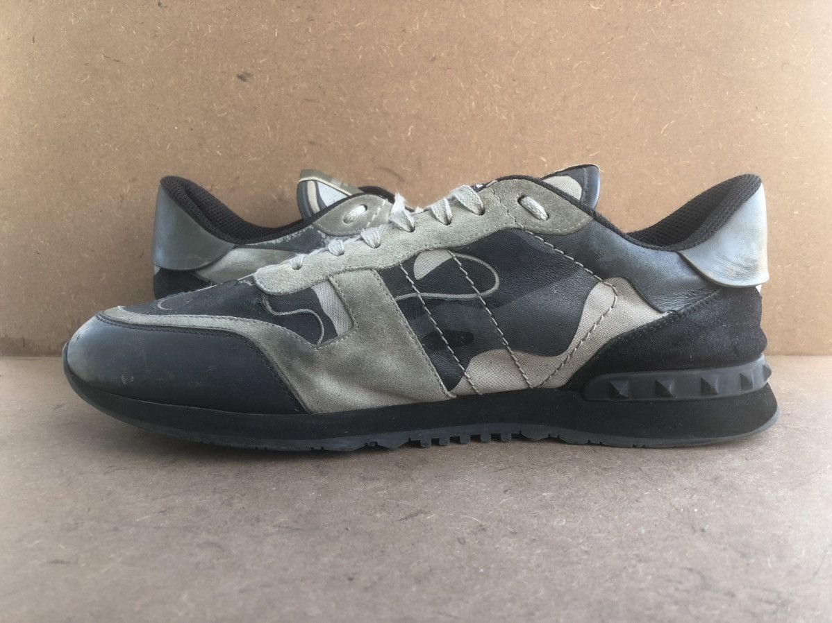 Valentino Valentino Garavani Grey Leather Men’s Sneakers Size 45 Size US 11 / EU 44 - 6 Thumbnail