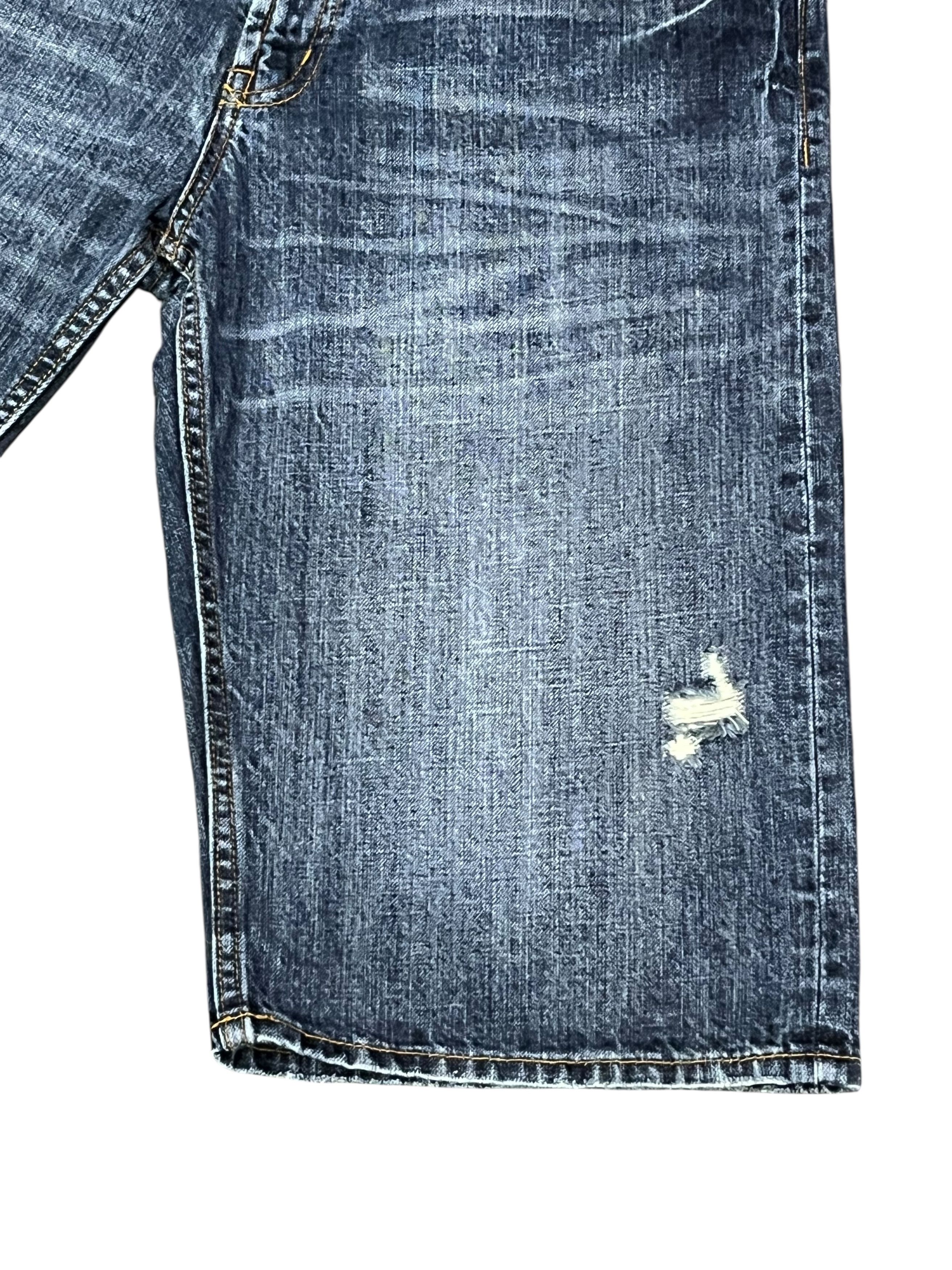 Seditionaries Skull Embroidery Rhinestone Sunburst Punk Denim Shorts Size US 30 / EU 46 - 8 Thumbnail