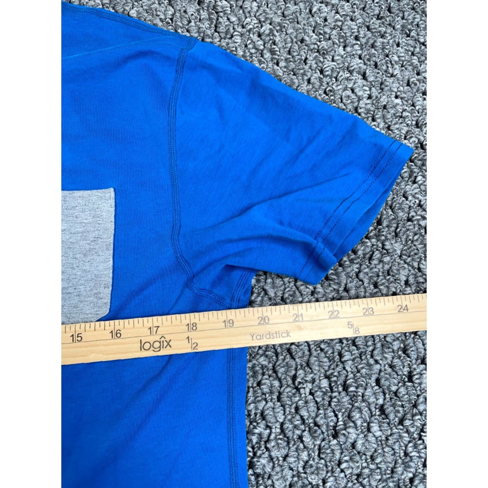 Vintage BYLT Drop Cut Lux pocket T-Shirt Mens Medium Blue Cotton Blend Athletic Wear Size US M / EU 48-50 / 2 - 6 Thumbnail
