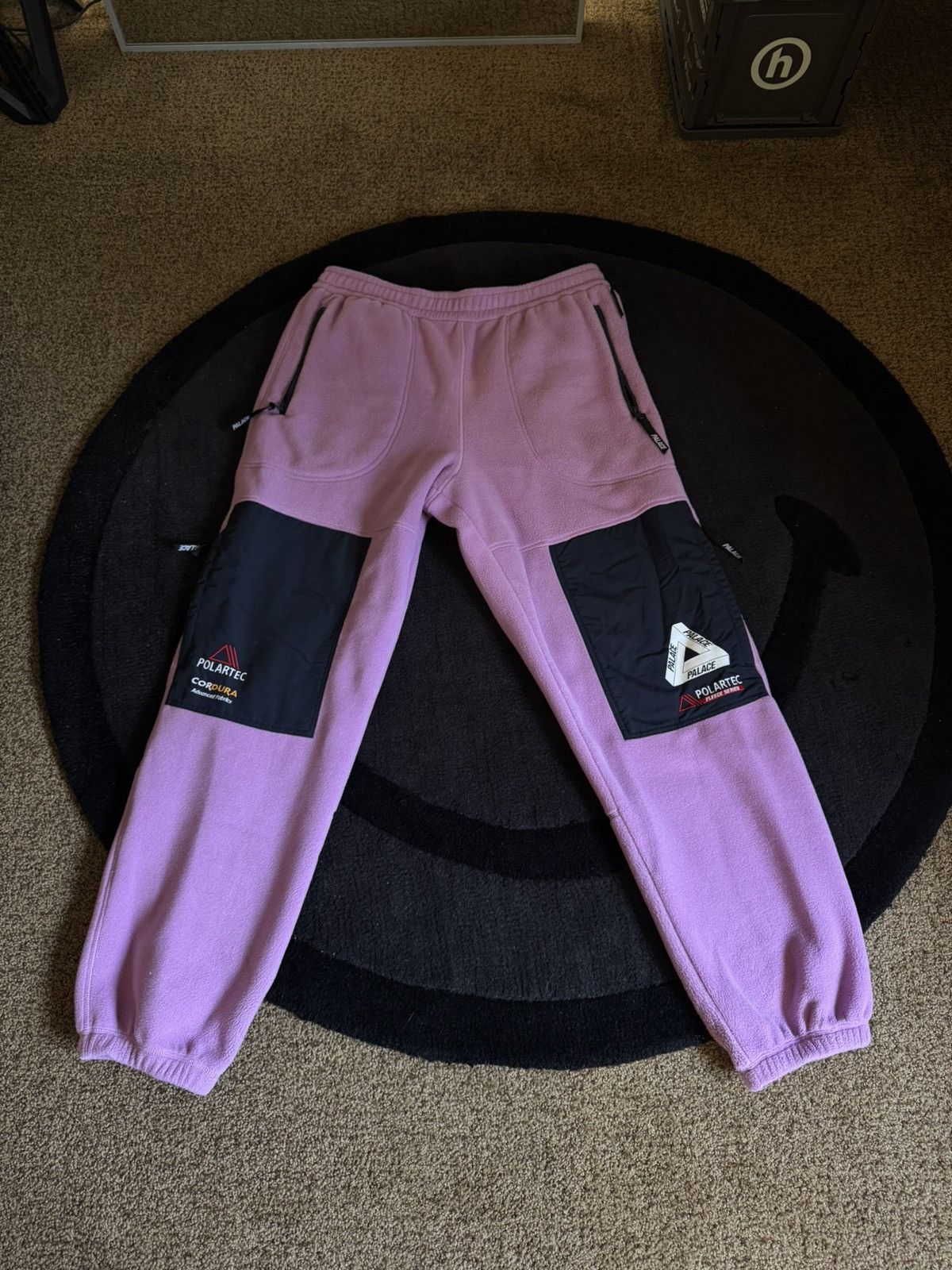 Palace Polar Tec Fleece Pants Pink L