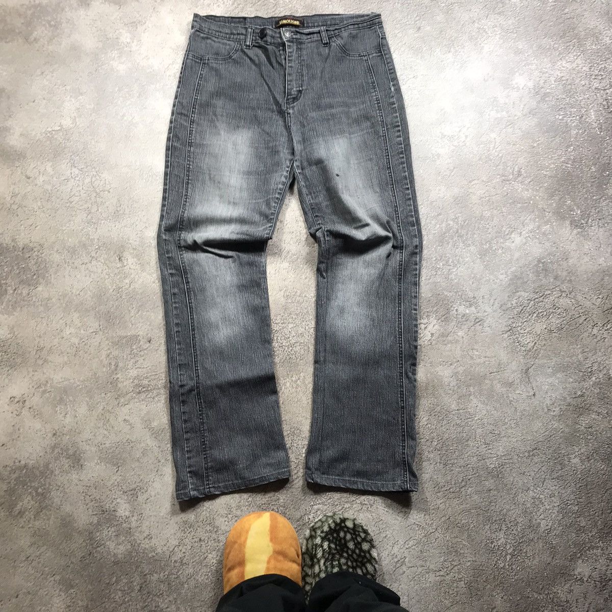 Vintage Vintage 90s Thrashed Distressed Low Rise Flared Jeans Grunge Size US 32 / EU 48 - 2 Thumbnail