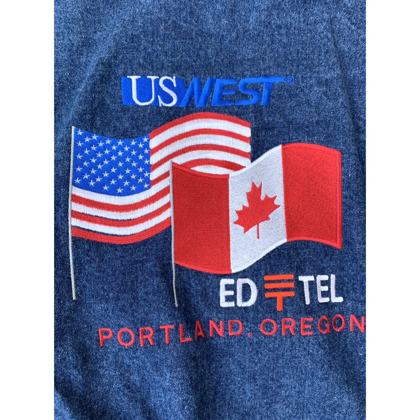 Denime Vintage Turning Point Denim Vest Cowboy US West Ed Portland Oregon Embroidered Blue M Mens Size US M / EU 48-50 / 2 - 6 Thumbnail