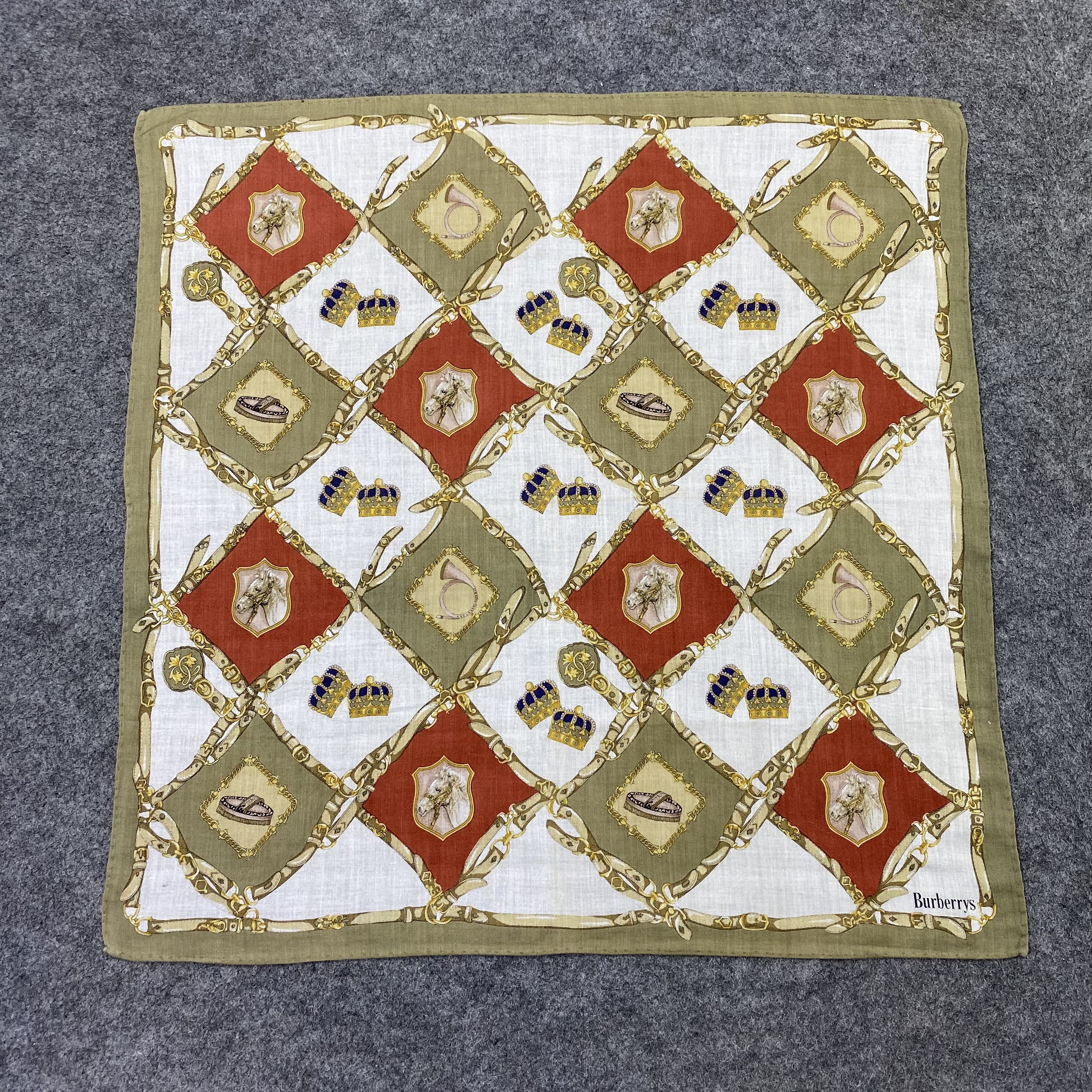 Burberry Vintage Burberrys Handkerchief / Bandana / Neckerchief-B2133 Size ONE SIZE - 3 Thumbnail