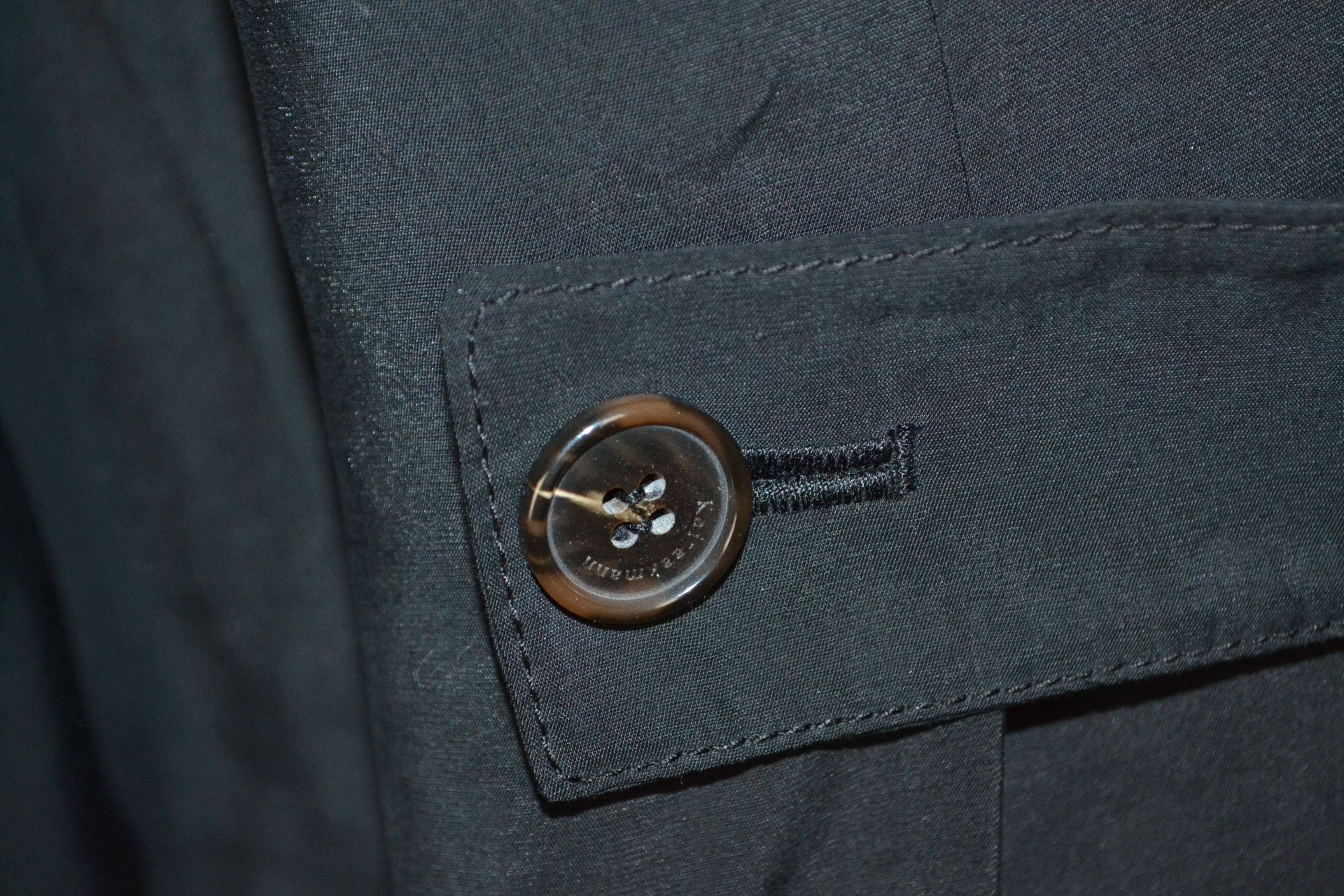 Kai Aakmann Kai Aakmann Korean Designer S size Black Trenchcoat Size S / US 4 / IT 40 - 6 Thumbnail