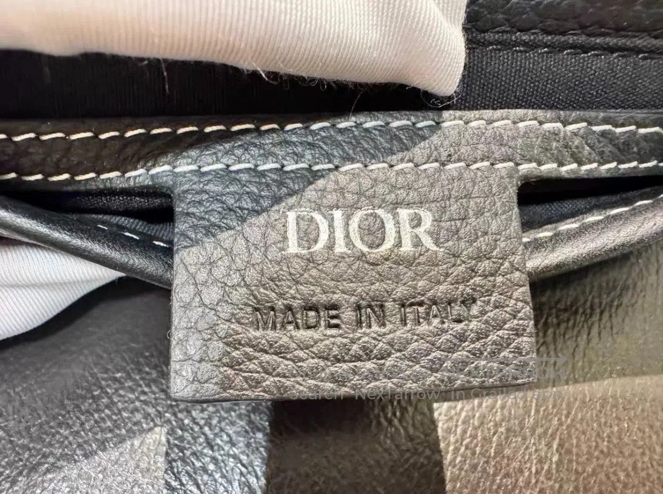 Dior Dior Saddle Bag in Black Leather. Size ONE SIZE - 7 Thumbnail