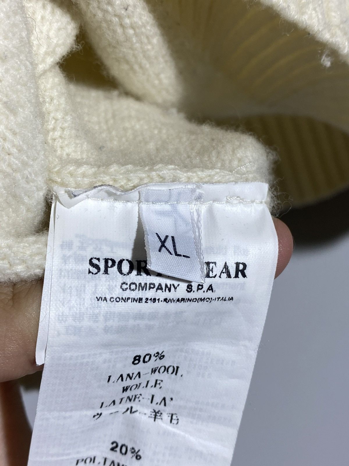 Stone Island Vintage Stone Island Wool Creamy Sweater Rare Item Size US S / EU 44-46 / 1 - 17 Thumbnail