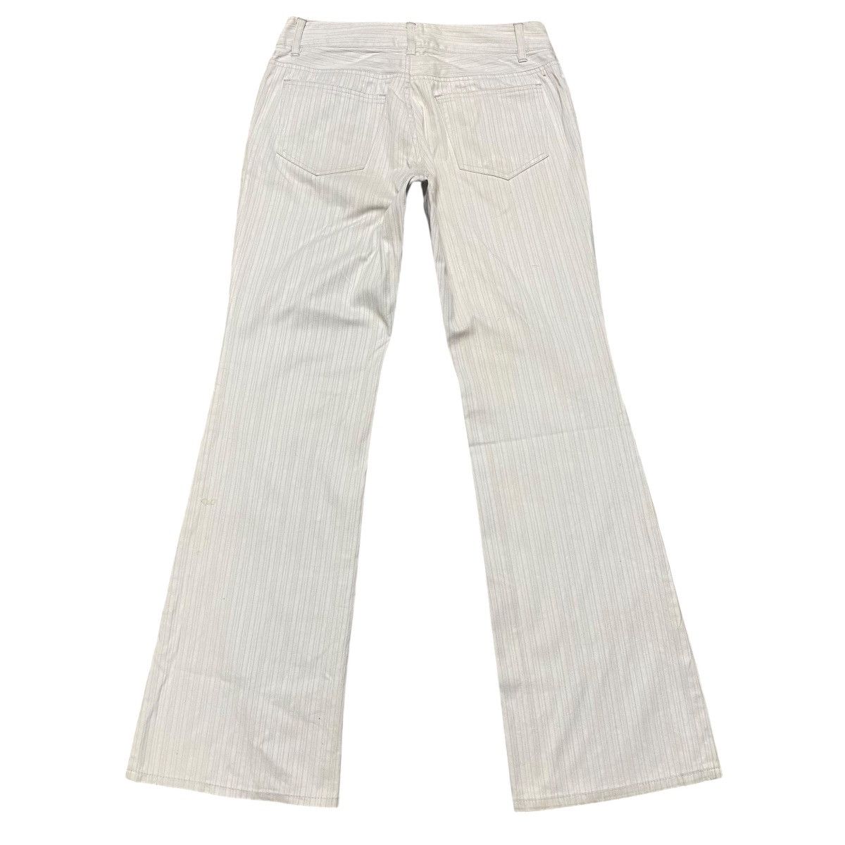 Japanese Brand Tornado mart Striped Flare Jeans Size 26" / US 2 / IT 38 - 2 Thumbnail