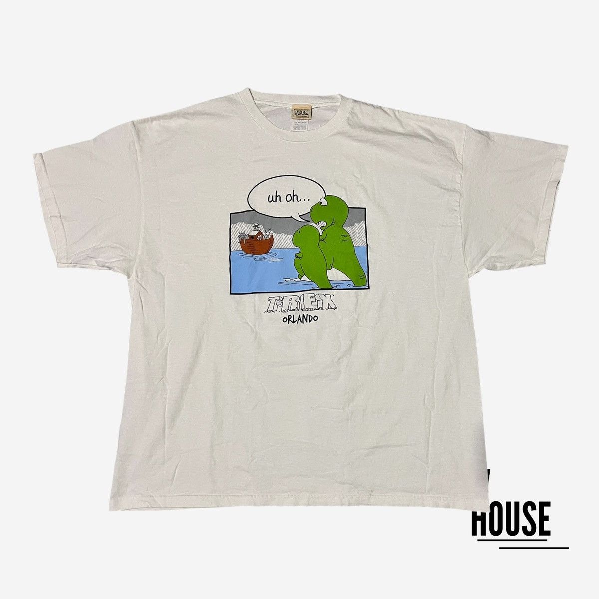 Planet Hollywood Planet Hollywood Vintage T-Rex Tee in White Size US XXL / EU 58 / 5 - 1 Thumbnail
