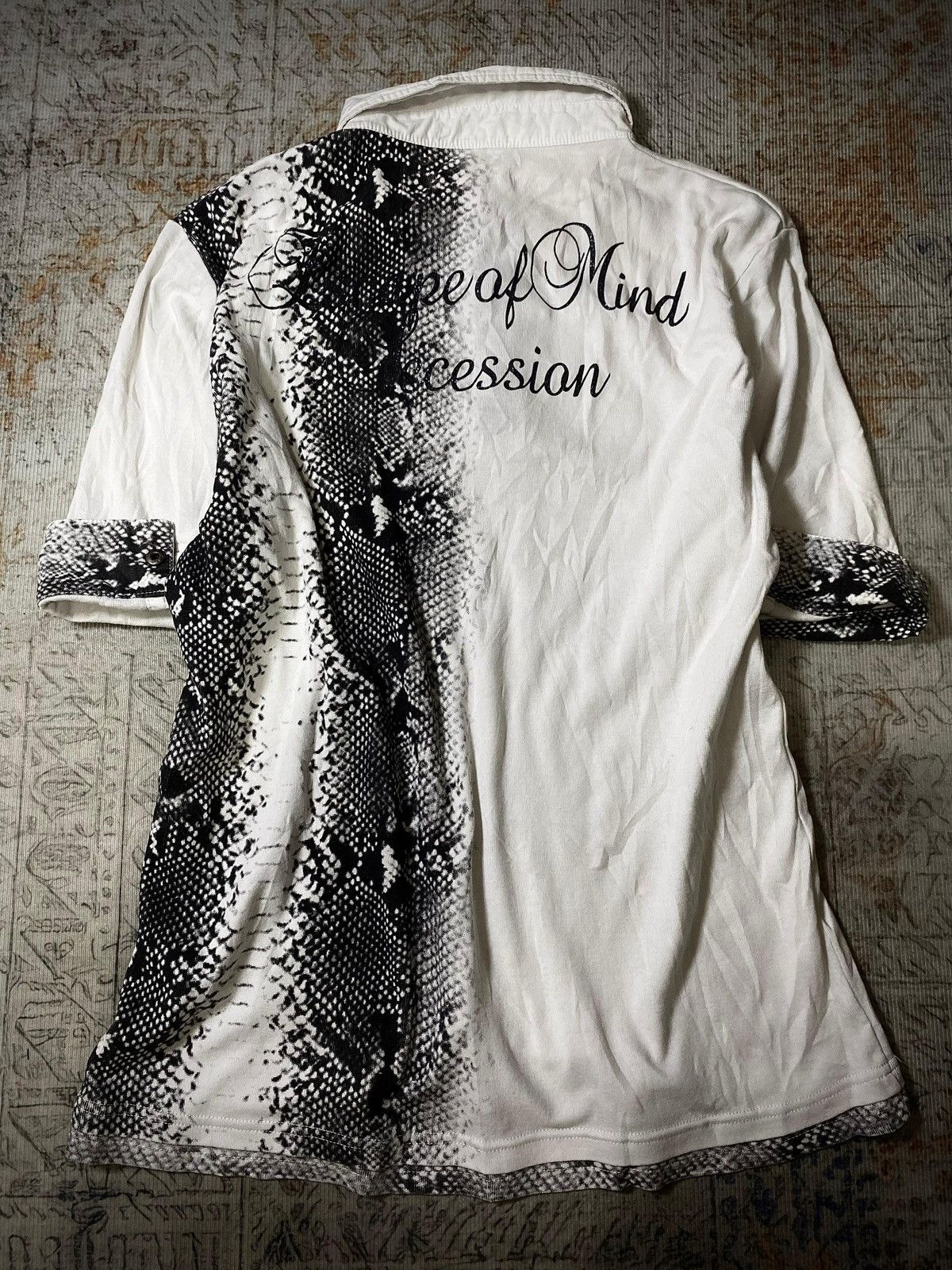 semanticdesign Archive Semantic Design Snake Skin Polo Shirt Size US M / EU 48-50 / 2 - 6 Thumbnail