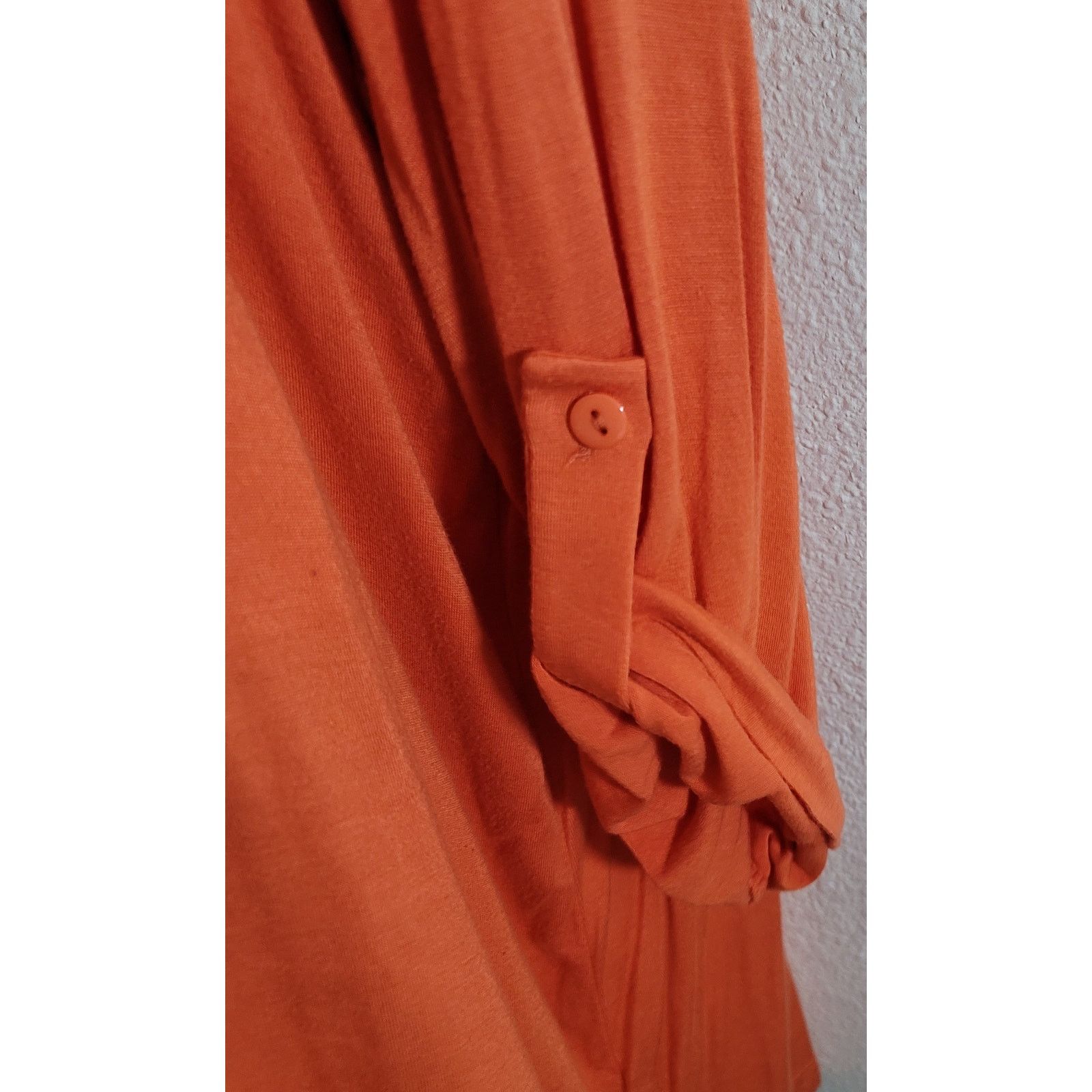 Other Cupio Woman Orange Round Neck Top 2X Flowy Lightweight Size XXL / US 16-18 / IT 52-54 - 2 Thumbnail
