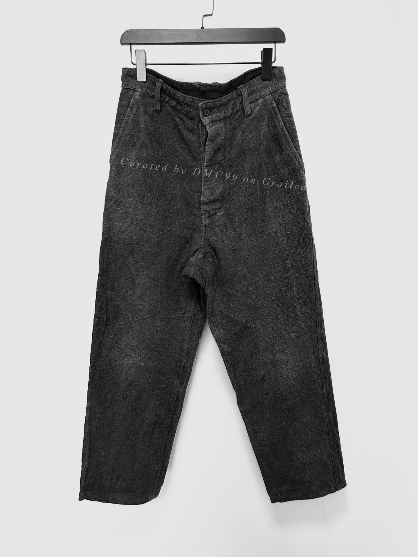 Andrew Andrew Driftwood Ink-Dyed Antique Linen Pants Size US 40 / EU 56 - 1 Thumbnail
