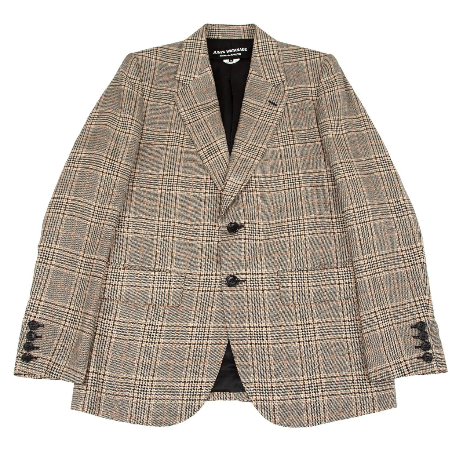 Junya Watanabe Glen Check 2B Tailored Jacket Beige Size S Size US S / EU 44-46 / 1 - 2 Thumbnail