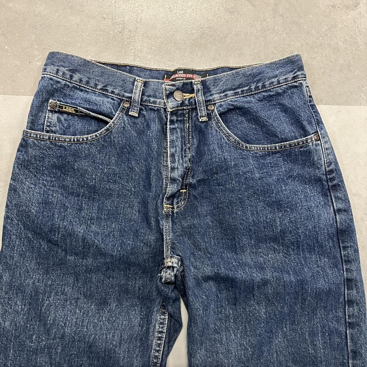 Vintage Vintage Y2K/2000s Grunge Dark Wash Denim Jeans! Size US 32 / EU 48 - 2 Thumbnail