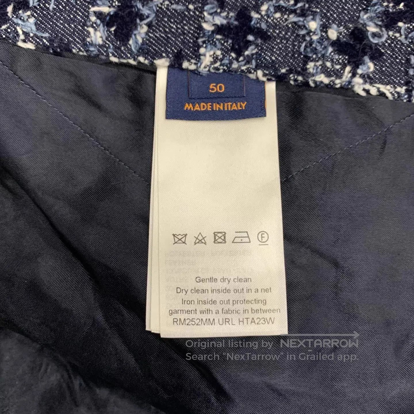 Louis Vuitton Blue Patterned Hoodie with Drawstring - Size M. Size US M / EU 48-50 / 2 - 7 Thumbnail