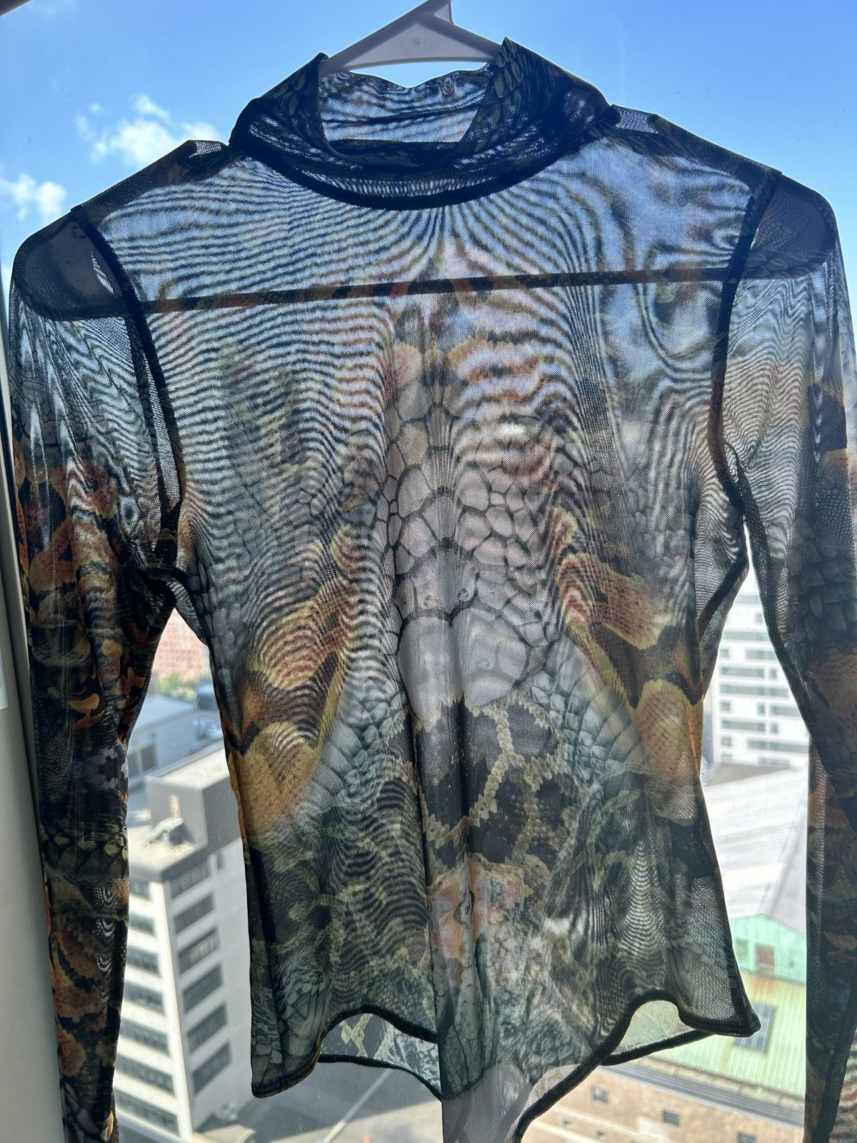 Jaded London Sheer Snake Pattern Bodysuit Size M / US 6-8 / IT 42-44 - 6 Thumbnail