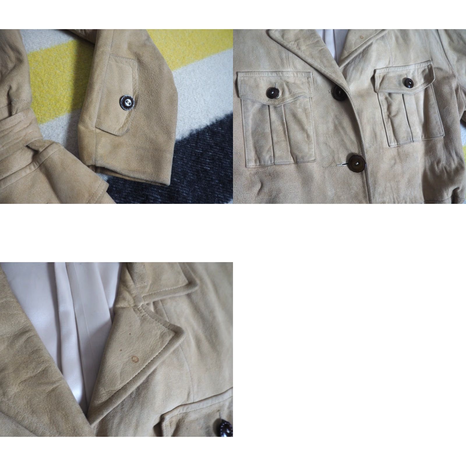 Scully VTG 60s 70s Scully Leather Coat Brown Suede Hippy Boho Womens S Coat Size S / US 4 / IT 40 - 8 Thumbnail