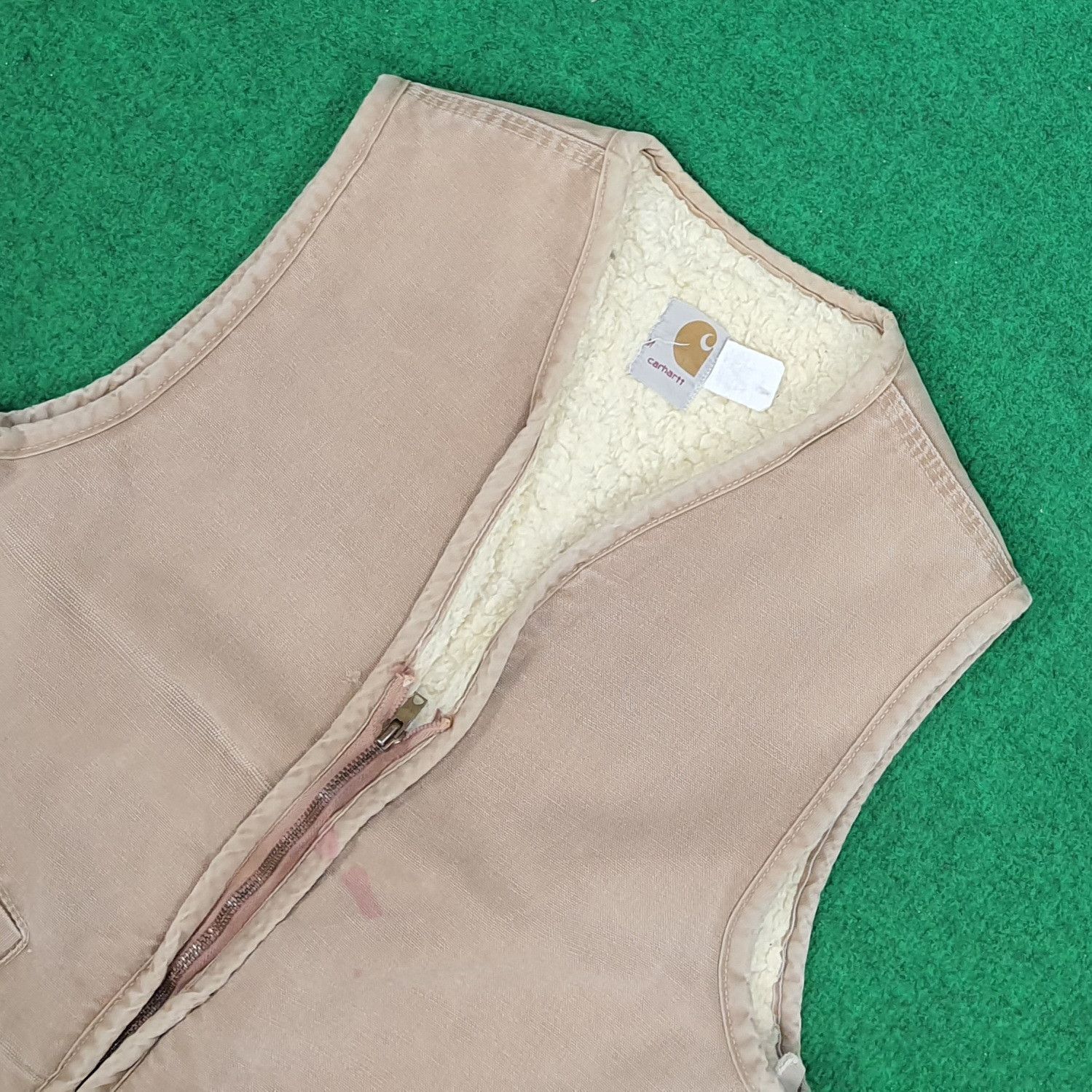 Carhartt × Vintage Vintage Carhartt Sleeve Fleece Vest Jacket Size US S / EU 44-46 / 1 - 2 Thumbnail