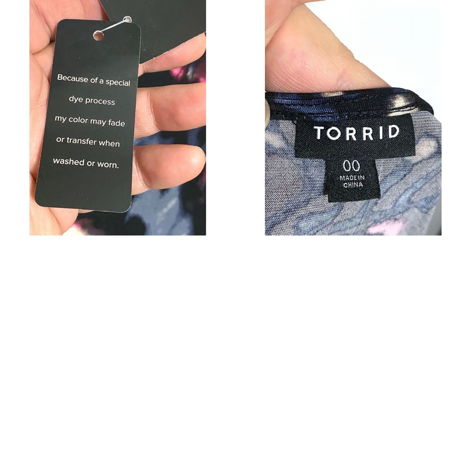 Torrid Torrid Blouse Shirt Geometric Surplice Wrap Knit Dark Romantic NWT Womens M/L 10 Purple Black Size L / US 10 / IT 46 - 8 Thumbnail