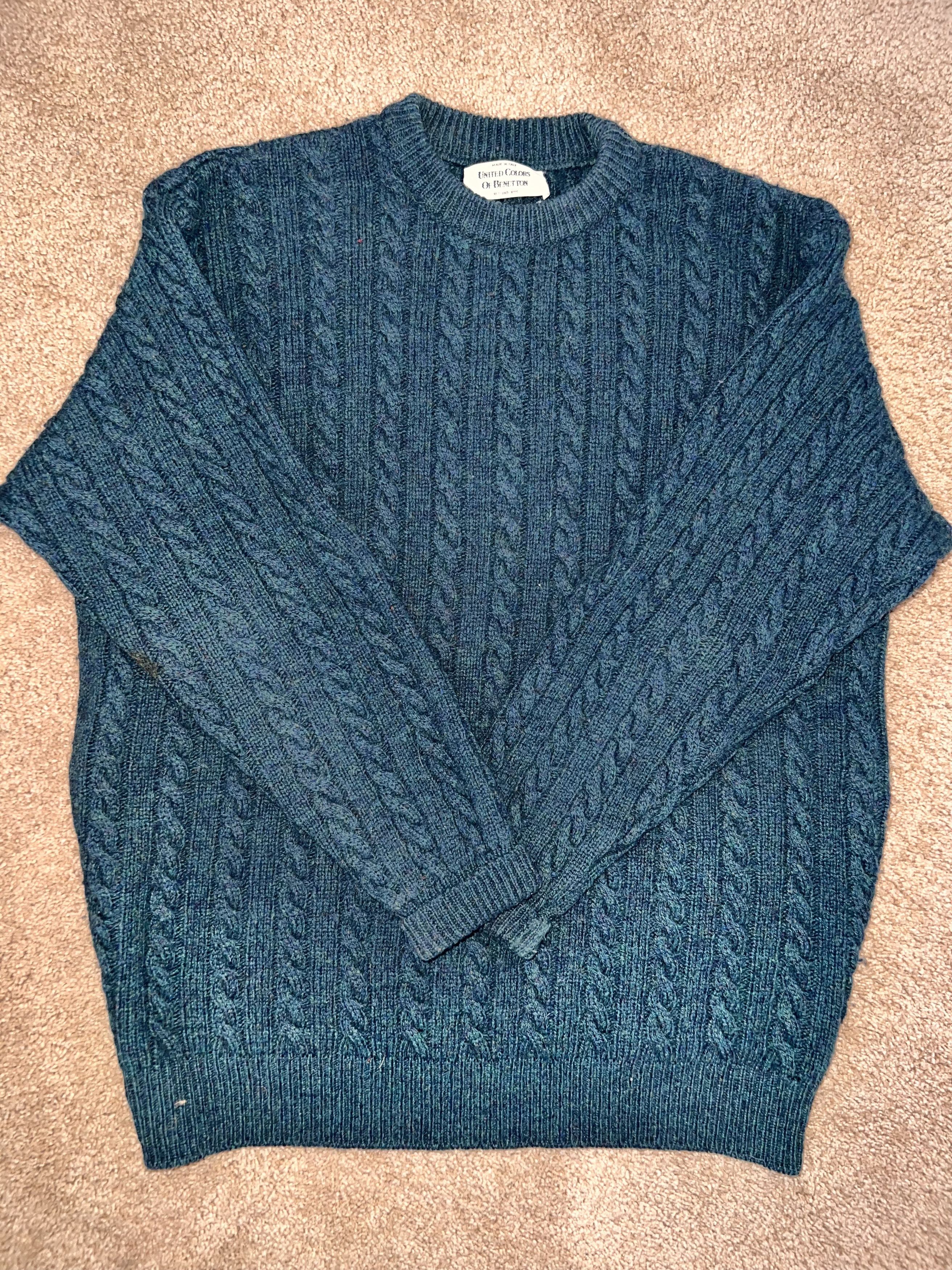 United Colors Of Benetton Wool Cable Knit Sweater | Grailed