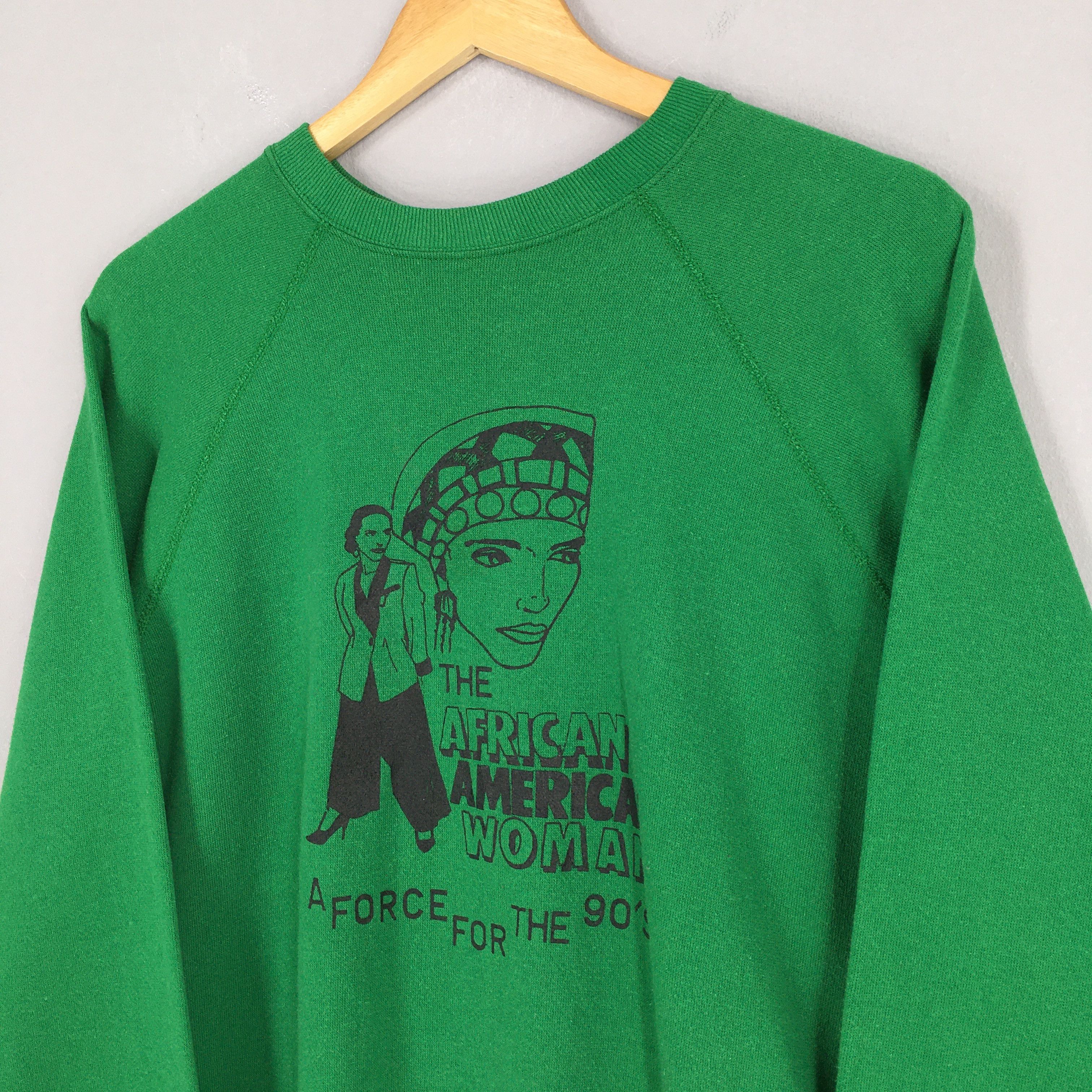 Tultex × Vintage Vintage The African American Woman Crewneck Pullover XLarge Size US XL / EU 56 / 4 - 3 Thumbnail