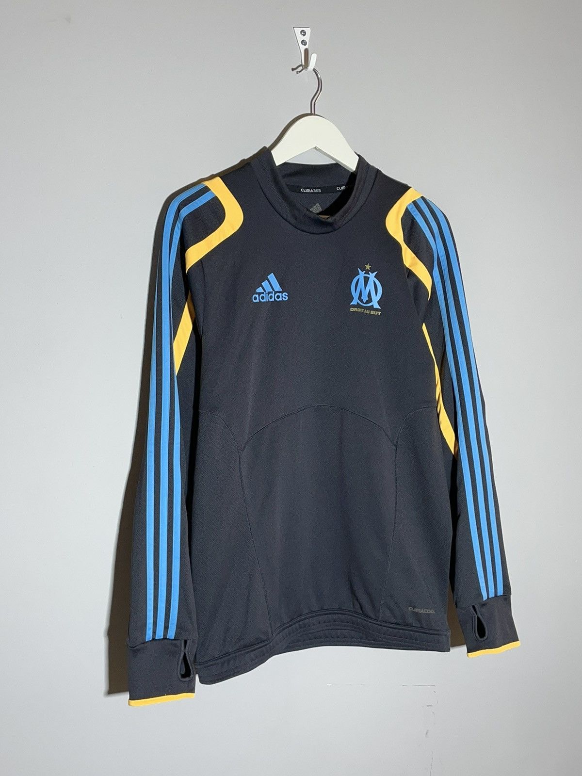 Adidas Olympique Marseille 2009 Adidas Y2k Black Training Pulover Size US L / EU 52-54 / 3 - 2 Thumbnail