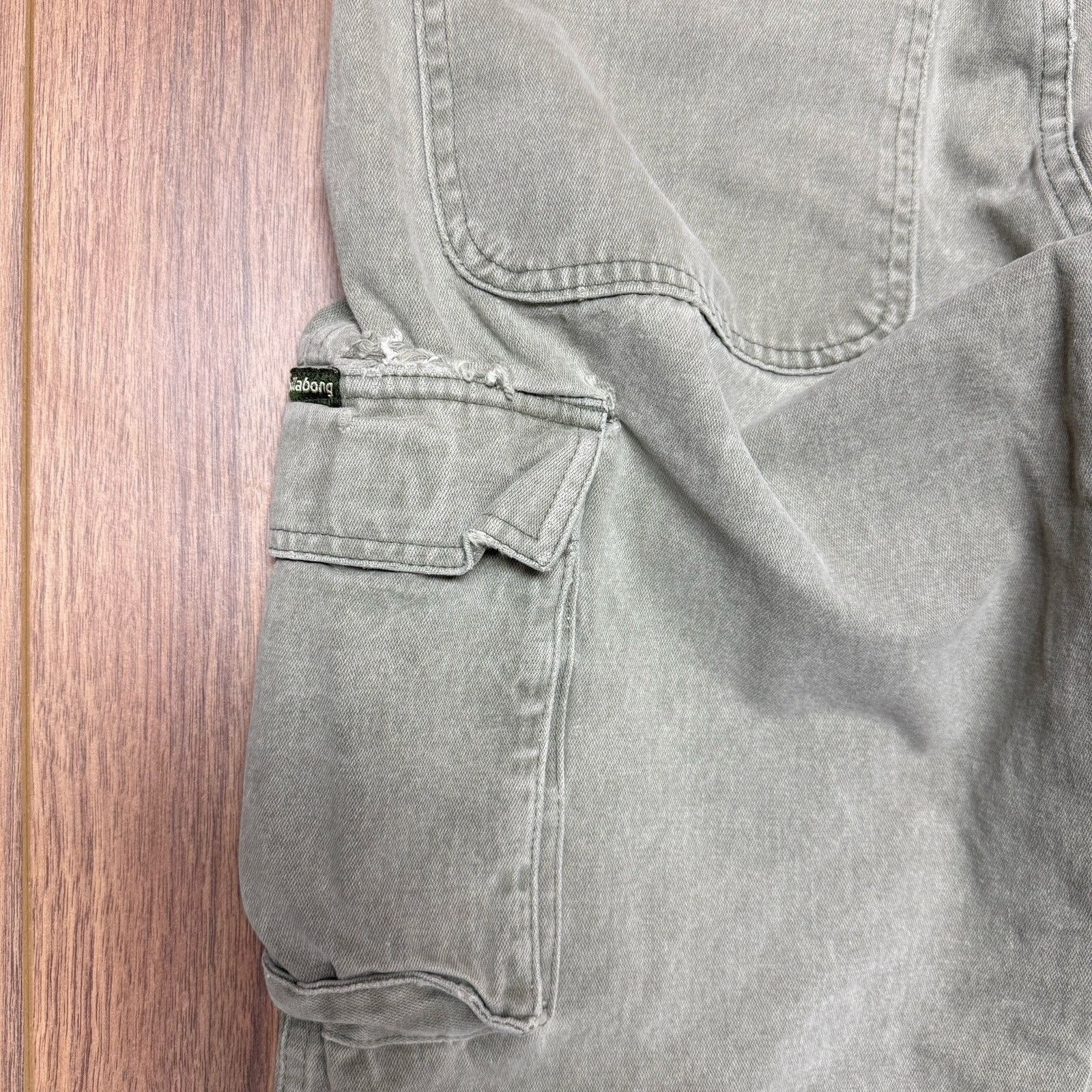 Billabong Vintage 90s Billabong Baggy Cargo Pants Mens 32 (30x30.5) Gr Size US 32 / EU 48 - 11 Thumbnail