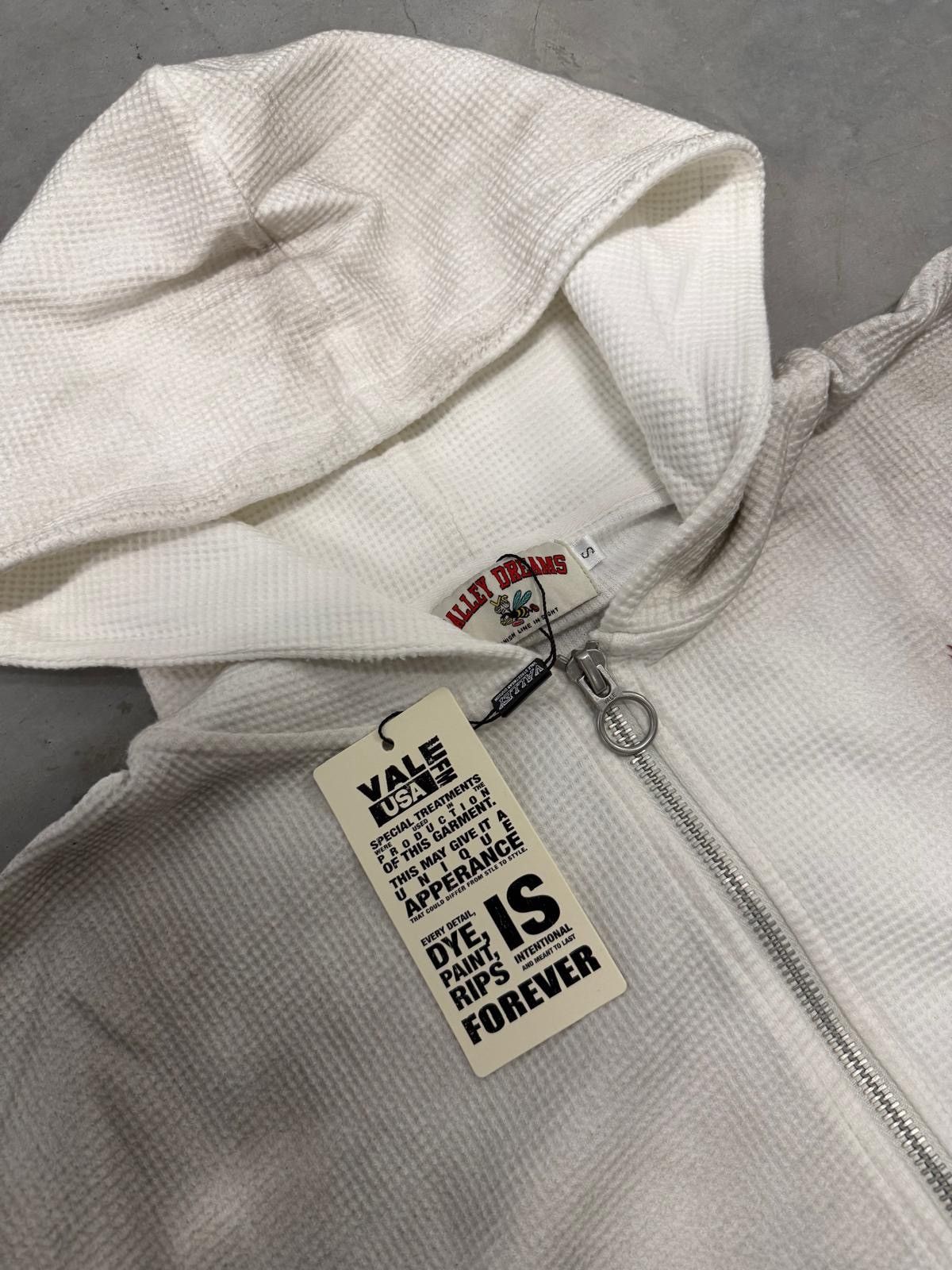 Vale Vale Forever Valley Reborn White Waffle Knit Zip Up Hoodie Size US XL / EU 56 / 4 - 3 Thumbnail