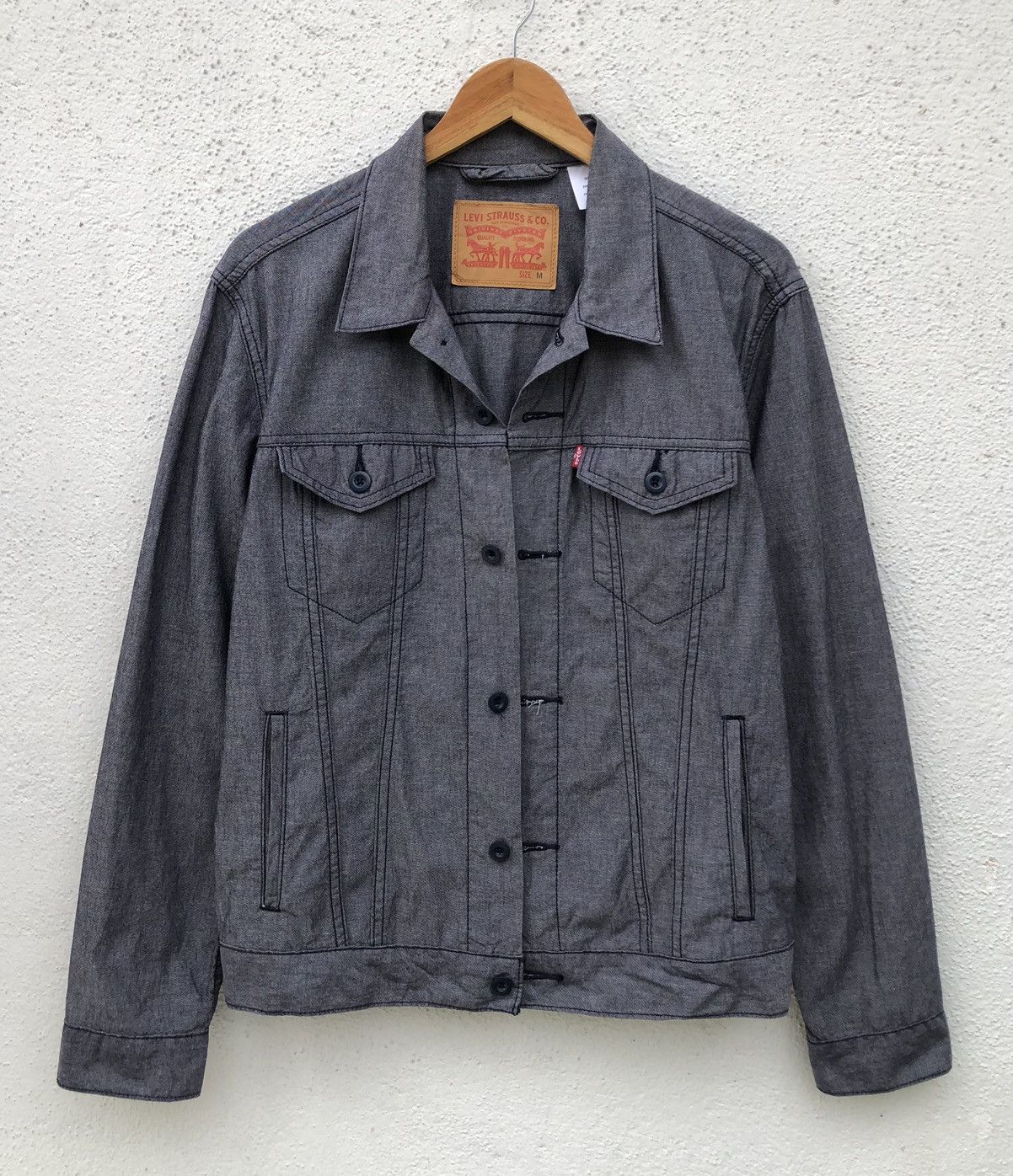 Levi's Vintage Levis Trucker Chambray Jacket Size US M / EU 48-50 / 2 - 1 Thumbnail