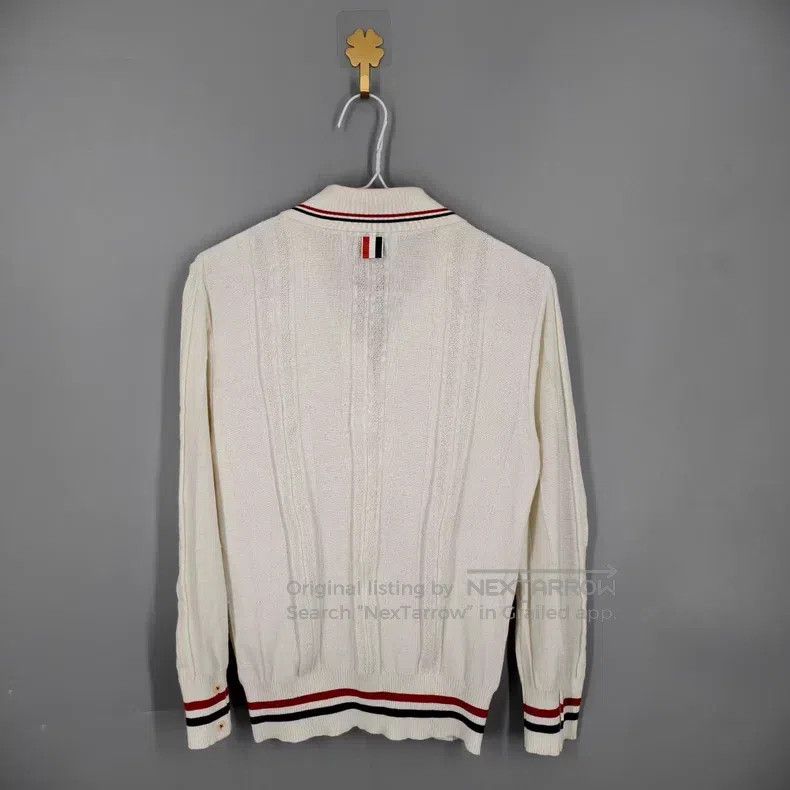Thom Browne Thom Browne Color-Striped Knit Open-Cardigan Size M / US 6-8 / IT 42-44 - 2 Thumbnail