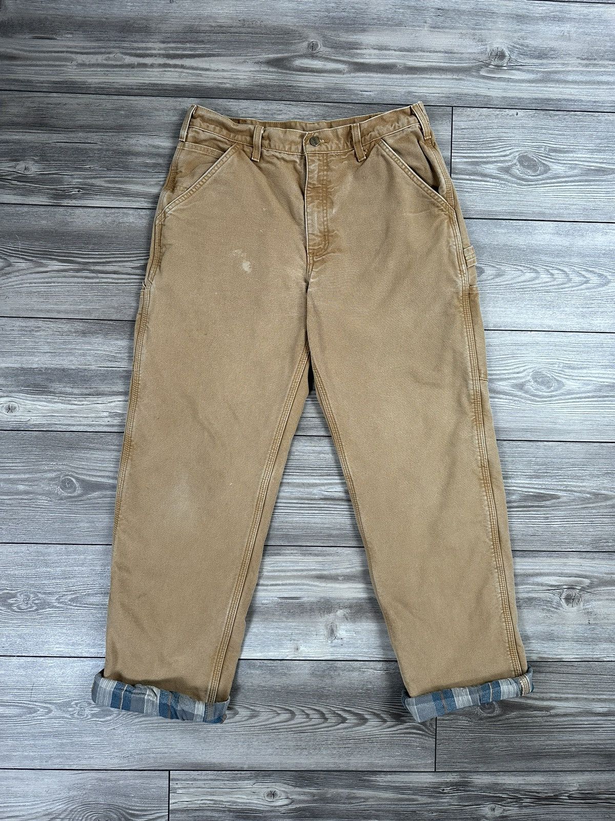 Carhartt Carhartt Flannel Lined Pants Size US 33 - 1 Thumbnail