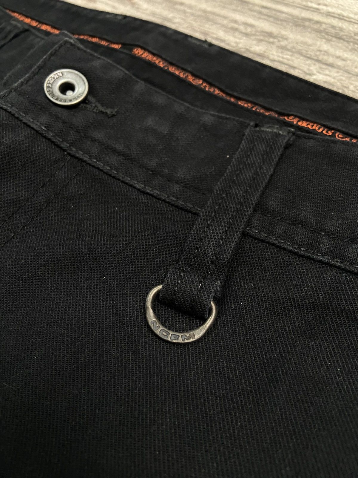 If Six Was Nine × KMRii × Le Grande Bleu (L.G.B.) 🔥Rare🔥2000s NCFM Punk Avant Garde Studded Cargo Jeans Size US 34 / EU 50 - 11 Thumbnail