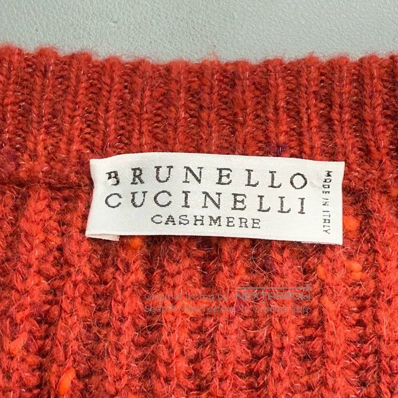 Brunello Cucinelli Brunello Cucinelli Red cashmere sweater Size M / US 6-8 / IT 42-44 - 5 Thumbnail