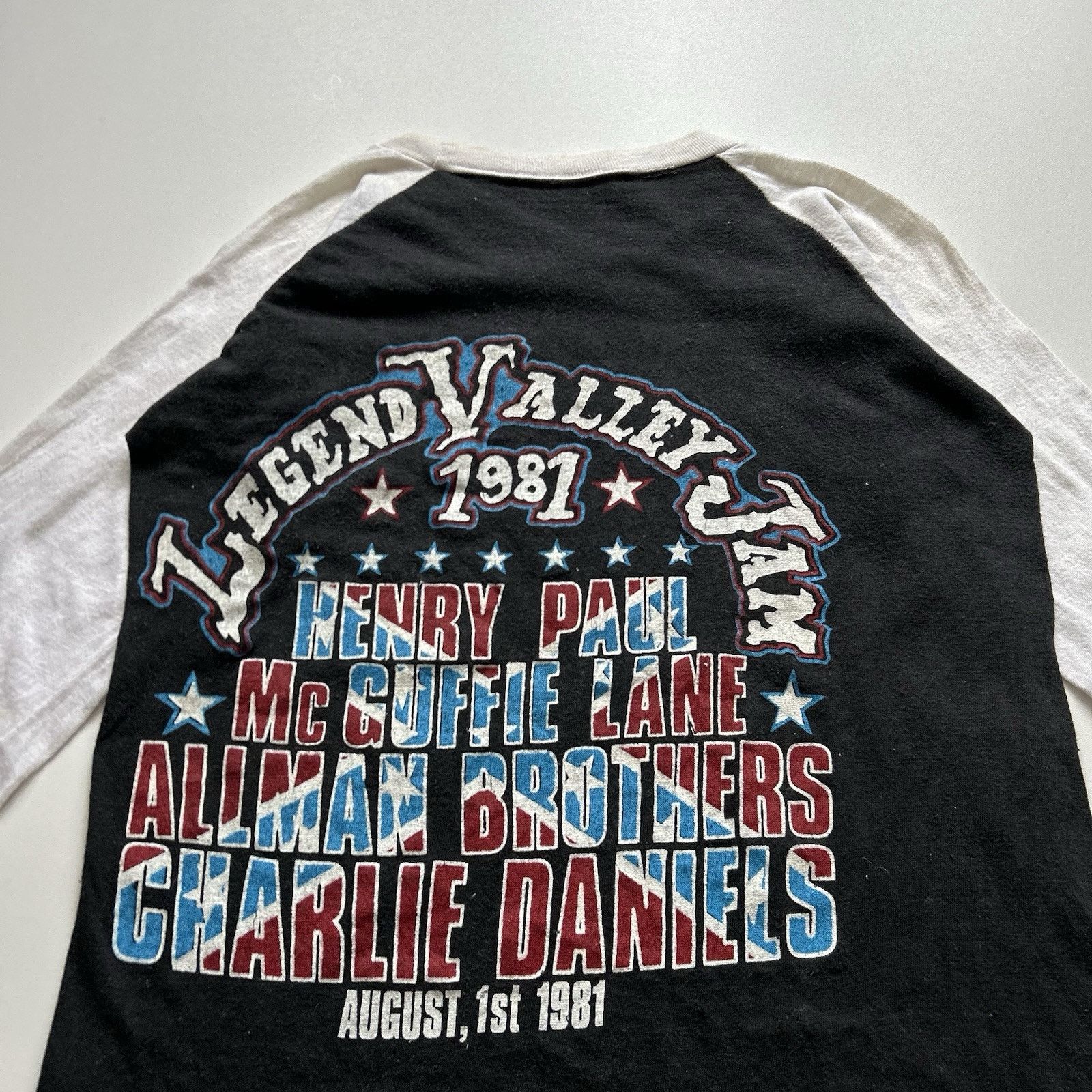 Band Tees × Vintage Vintage 80s Charlie Daniels Raglan Band T Shirt Small Rare Size US S / EU 44-46 / 1 - 4 Thumbnail