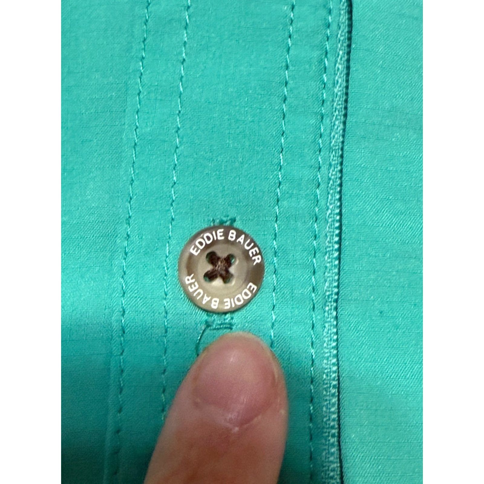 Eddie Bauer Eddie Bauer Shirt Men's XL Green Button Up Short Sleeve Front Pockets Size US XL / EU 56 / 4 - 5 Thumbnail