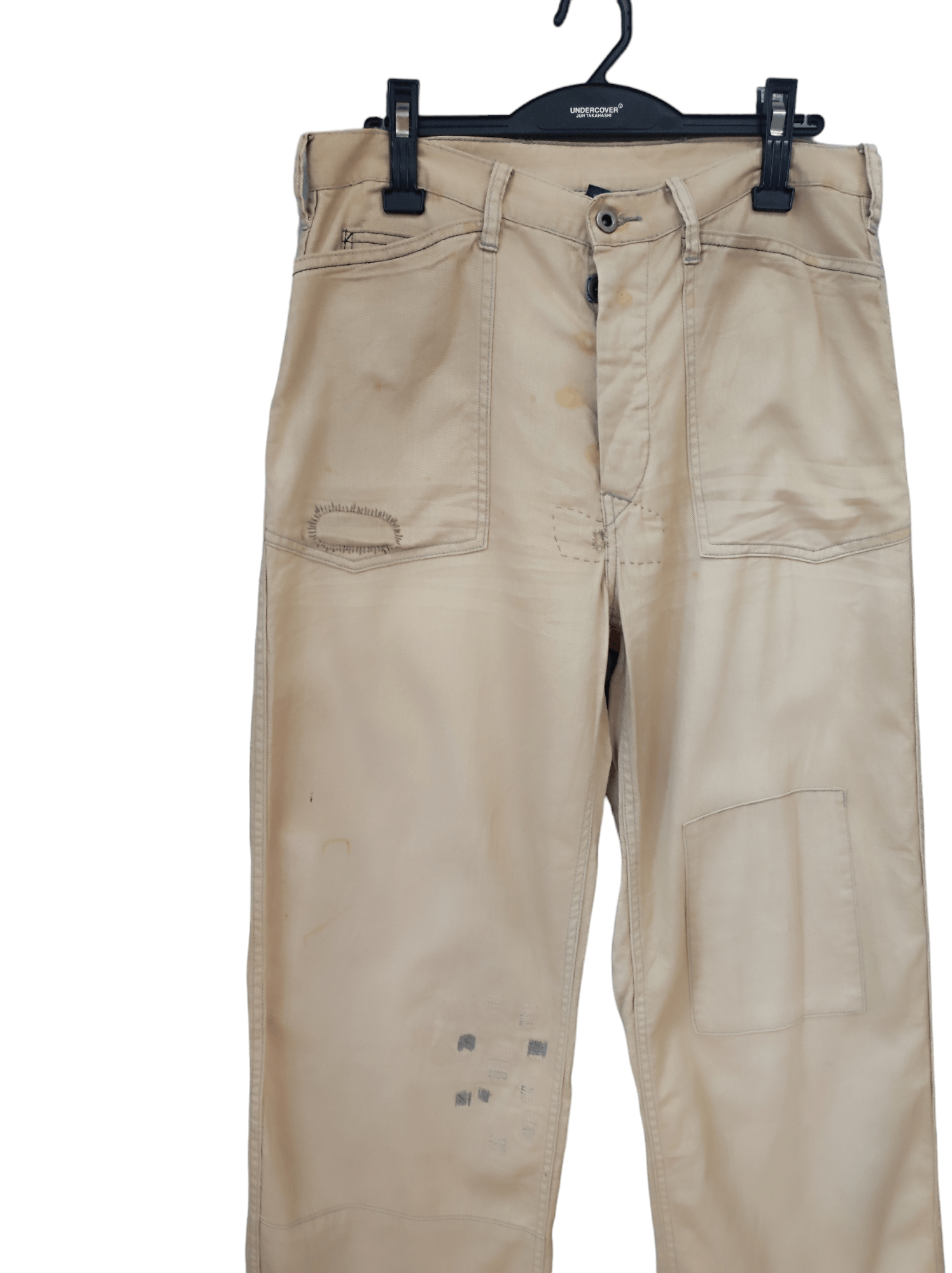 Polo Ralph Lauren × Vintage Rusty Reconstructed Easy Pants Beige buckle pants W 33 Size US 33 - 7 Thumbnail