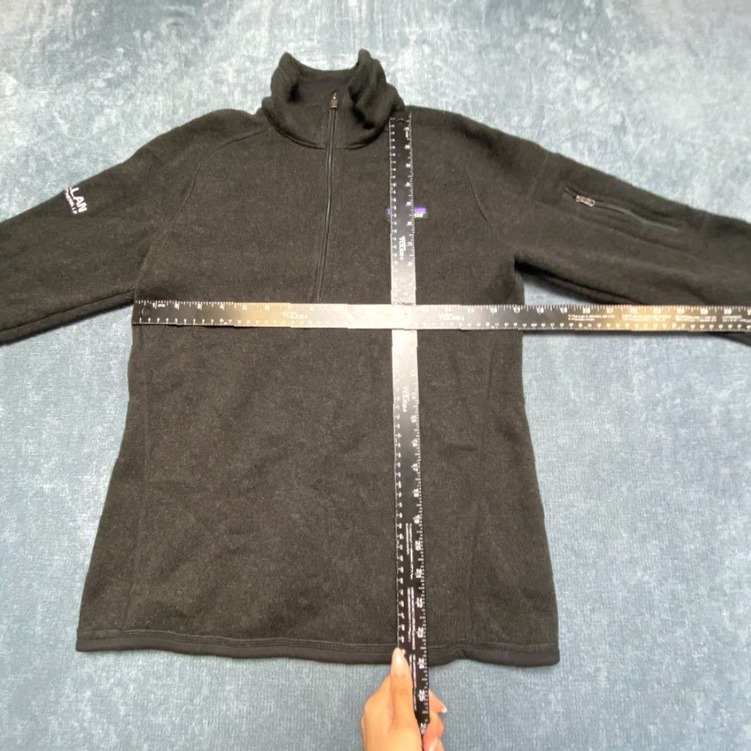 Patagonia Patagonia Fleece Jacket M Black Raglan Sleeve 1/4 Zip Winter Women Size M / US 6-8 / IT 42-44 - 4 Thumbnail