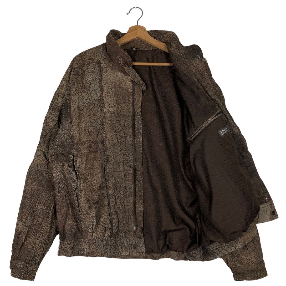 Genuine Leather 🔥Vtg Fly Bomber Leather Jacket Bondage Design Inspector Size US L / EU 52-54 / 3 - 9 Thumbnail