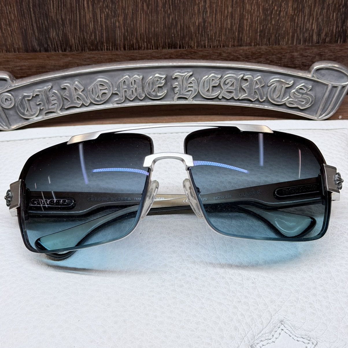 Chrome Hearts Blow Jay I Sunglasses Chrome Hearts Blow Jay 1 Sunglasses - Gold Sunglasses  main image 3