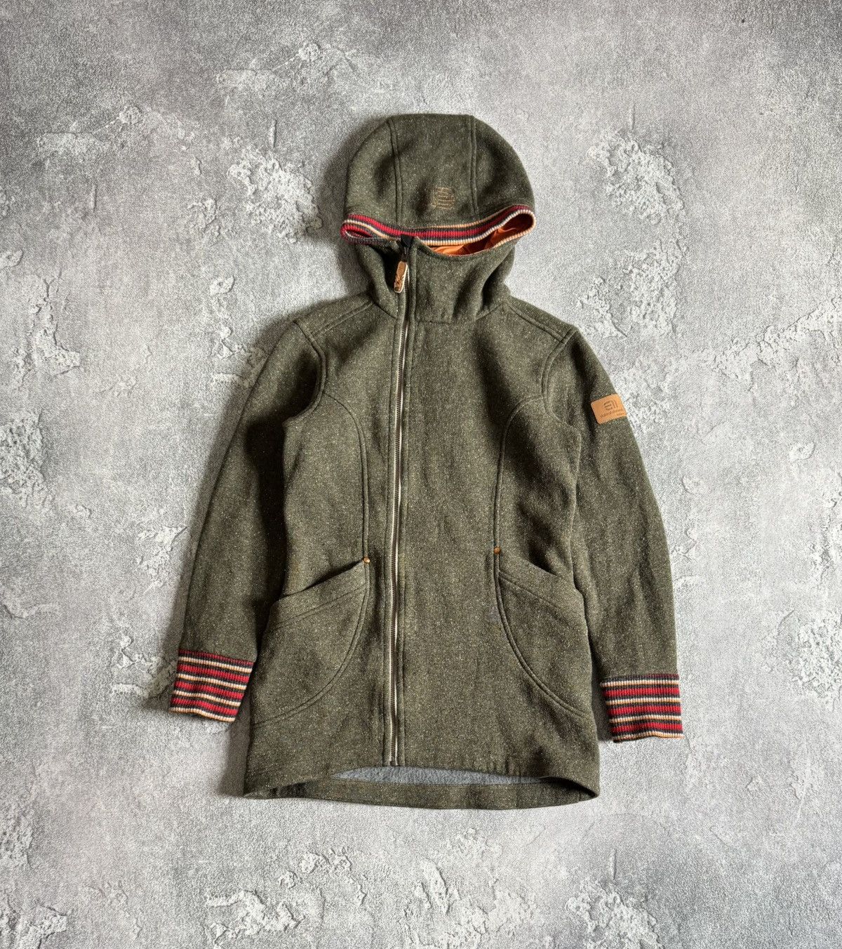 Designer State of elevenate XS zip wool hooded jacket gorpcore warm Size XS / US 0-2 / IT 36-38 - 7 Thumbnail