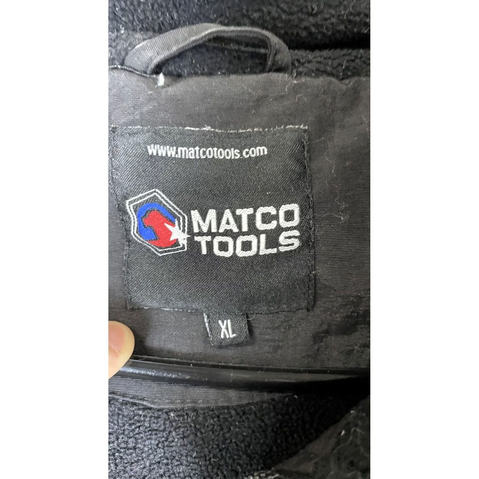Logo 7 VINTAGE Matco Tools Jacket Mens XL Black Insulated Bomber Full Zip Logo Nylon Workwear Size US XL / EU 56 / 4 - 6 Thumbnail