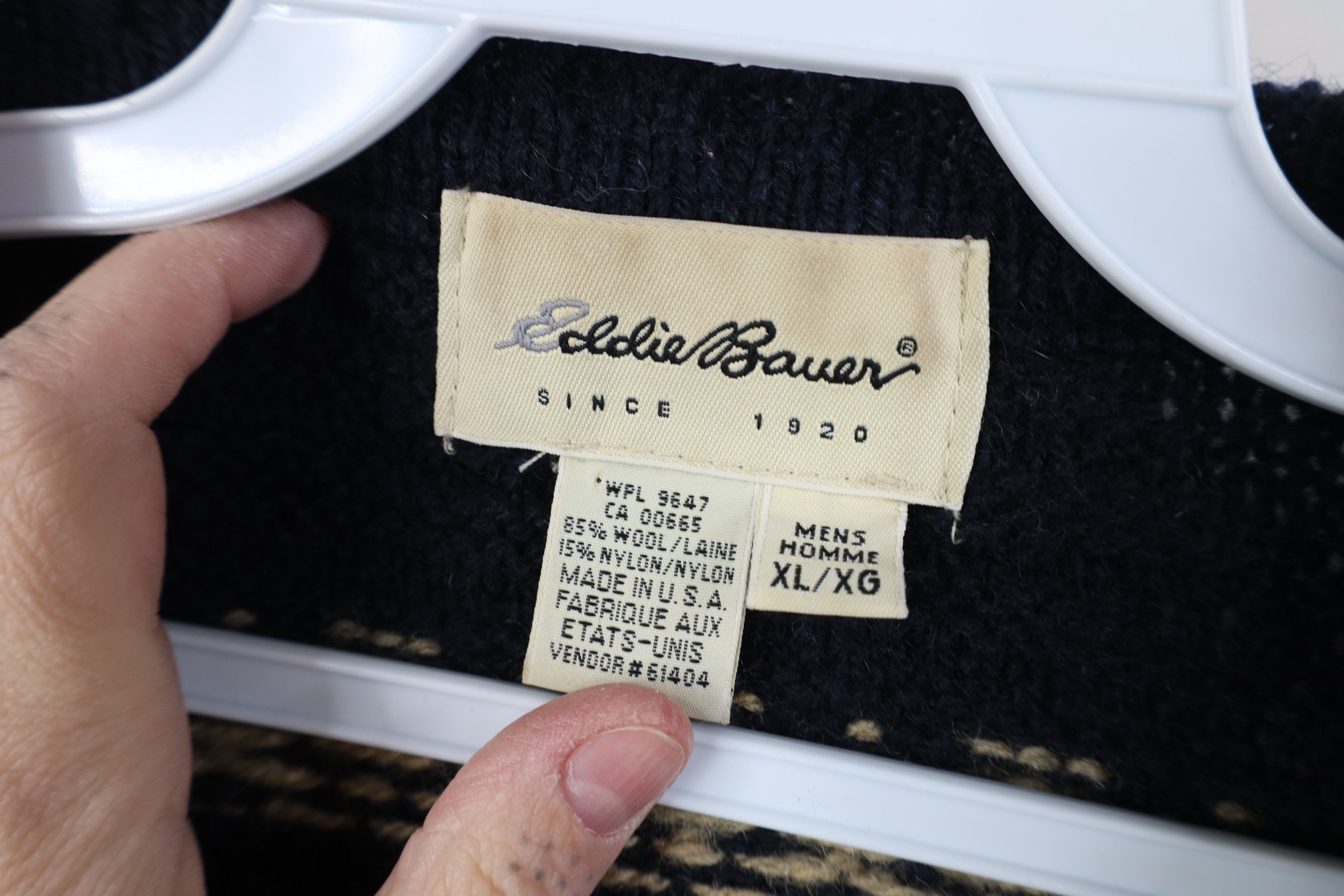 Eddie Bauer Vintage 90s Eddie Bauer Wool Blend Fair Isle Sweater USA Size US XL / EU 56 / 4 - 10 Thumbnail