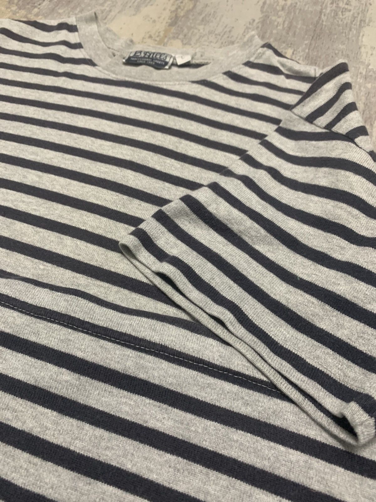 Japanese Brand Vintage 90s B. Hills Stripe Tee Size US M / EU 48-50 / 2 - 3 Thumbnail